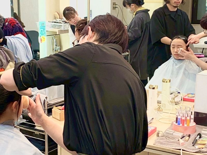 さっぽろ雪まつり大雪像ステージ着物ショー